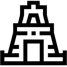 pagoda line icon