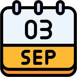 september lineal color icon