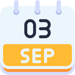 september flat icon
