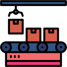 Fließband lineal farbe Icon
