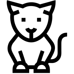 кот линия иконка