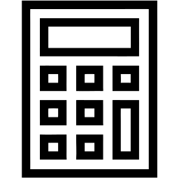 calculator line icon