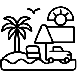 vacation line icon