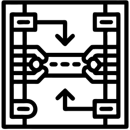 data transfer line icon