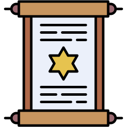 torah scroll lineal-color icon