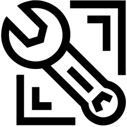 wrench line icon