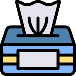 wet wipes lineal color icon