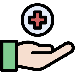care lineal color icon