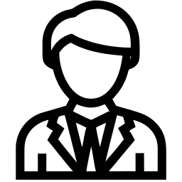 homme d'affaire line icône