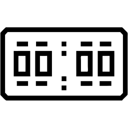 digital clock line icon
