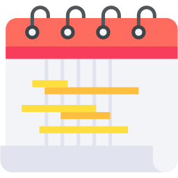 gantt şeması düz simge
