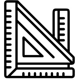 أدوات الرسم خط أيقونة