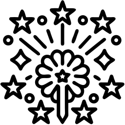 kutlama çizgi simge
