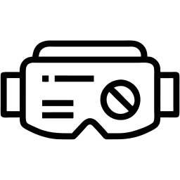 vr headset line icon