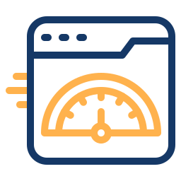 compteur de vitesse deux couleurs icône