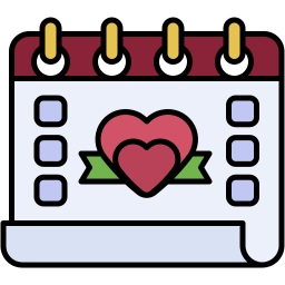 calendar lineal-color icon