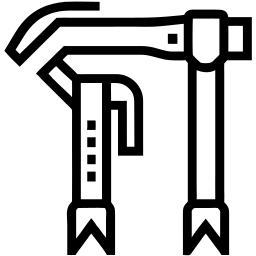 adjustable wrench line icon