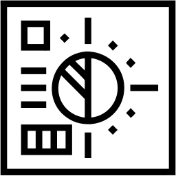 pie chart line icon