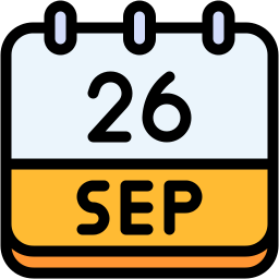 september lineal color icon