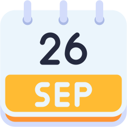 september flat icon