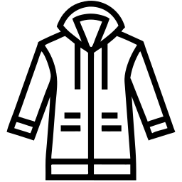 hooded jacket line icon