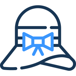 sun hat two color icon