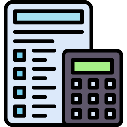 calculations lineal color icon