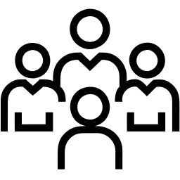 Gruppe von Menschen line Icon