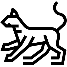 abstract animal line icon