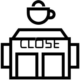 咖啡馆 线条 图标