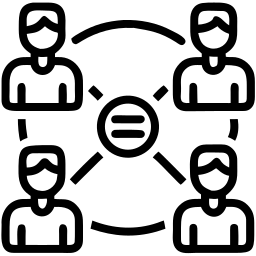 teamwork line icon
