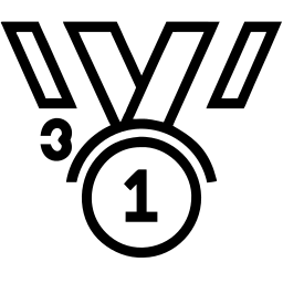 medalha linha ícone