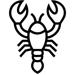 龙虾 线条 图标