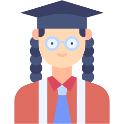 graduation flat icon