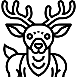 deer line icon