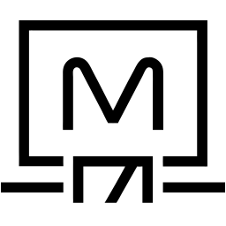 字母m line 图标
