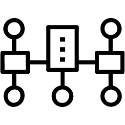 flowchart line icon