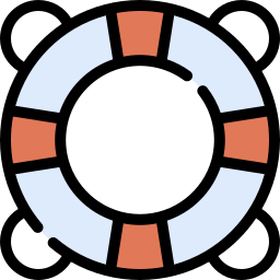 lifesaver lineal-color icon