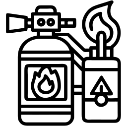 fire extinguisher line icon