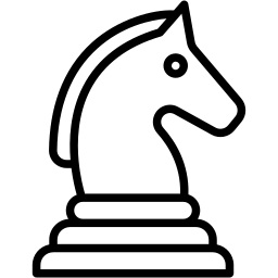 chess piece line icon