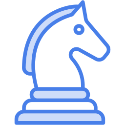 chess piece two color icon