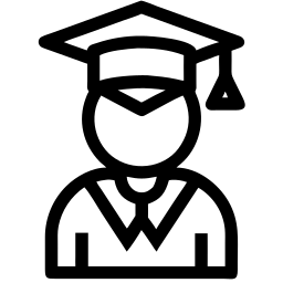 毕业帽 line 图标