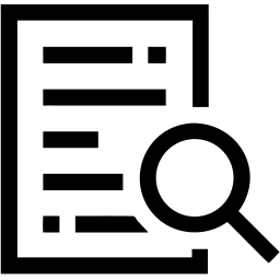Dokumentensuche line Icon
