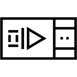 vidéo ligne icône