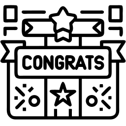 celebration line icon
