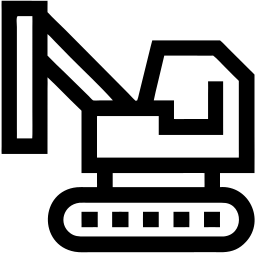 挖掘机 line 图标