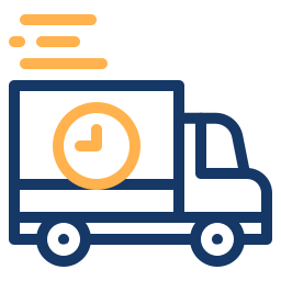 delivery truck two color icon