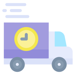 Lieferwagen flach Icon