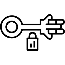 Schlüssel linie Icon