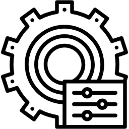 gear line icon